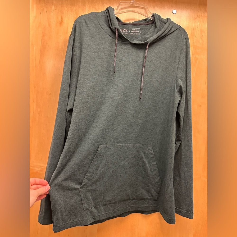 BKE Men’s grey/green long sleeve